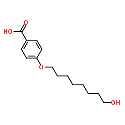 4-(8-羟基辛氧基)苯甲酸结构式