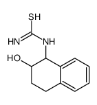 (2-hydroxytetralin-1-yl)thiourea结构式