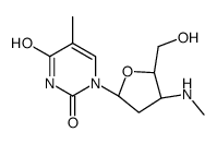 3'-methylamino-2',3'-dideoxyribosylthymine结构式