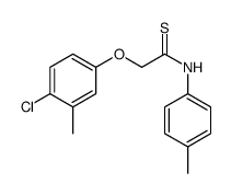 2-(4-chloro-3-methylphenoxy)-N-(4-methylphenyl)ethanethioamide结构式