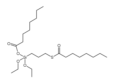 diethoxy(3-(octanoylthio)propyl)silyl octanoate结构式