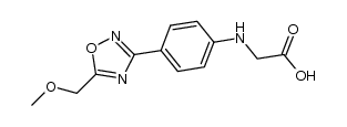 N-[4-(5-methoxymethyl-1,2,4-oxadiazol-3-yl)phenyl]glycine结构式