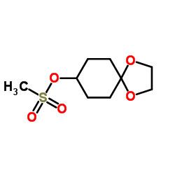 1,4-Dioxaspiro[4.5]dec-8-yl methanesulfonate结构式