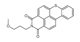 2-(3-methoxypropyl)-1H-thioxantheno[2,1,9-def]isoquinoline-1,3(2H)-dione结构式