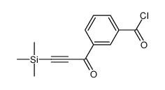 3-(3-trimethylsilylprop-2-ynoyl)benzoyl chloride结构式