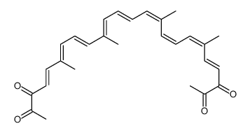 6,10,15,19-tetramethyl-4,6,8,10,12,14,16,18,20-tetracosanonaene-2,3,22,23-tetrone结构式