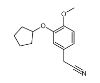 [3-(Cyclopentyloxy)-4-methoxyphenyl]acetonitrile结构式