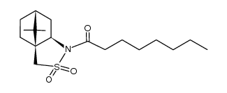 N-octanoyl-(1S)-(-)-10,2-camphorsultam结构式