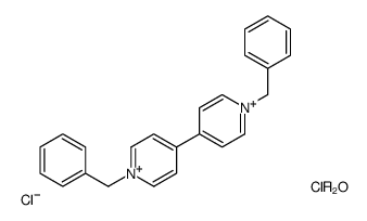 1-benzyl-4-(1-benzylpyridin-1-ium-4-yl)pyridin-1-ium,dichloride,hydrate结构式