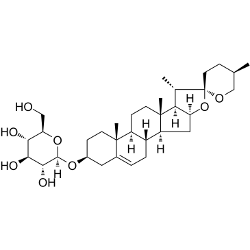 地索苷； 延龄草苷； 延年草甙结构式