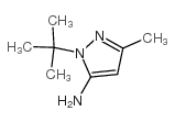1-(叔丁基)-3-甲基氢吡唑-5-胺结构式