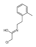 2-氯-N-[2-(2-甲基苯基)乙基]乙酰胺结构式
