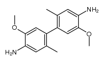 5,5'-dimethoxy-2,2'-dimethyl-benzidine结构式