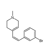 4-[(E)-2-(3-bromophenyl)ethenyl]-1-methyl-3,6-dihydro-2H-pyridine结构式