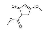 4-甲氧基-2-氧-3-环戊烯-1-羧酸甲酯结构式