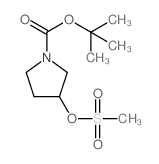 (R)-3-甲磺酰氧基吡咯烷-1-羧酸叔丁酯结构式