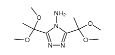 4-amino-3,5-bis(1,1-dimethoxyethyl)-4H-1,2,4-triazole结构式