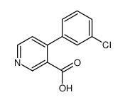 4-(3-chlorophenyl)pyridine-3-carboxylic acid结构式
