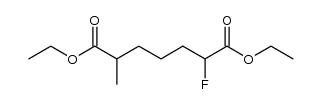 diethyl 2-fluoro-6-methylheptanedioate结构式
