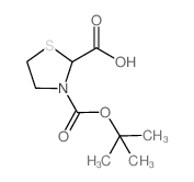 N-BOC-噻唑啉-2-羧酸结构式