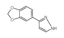 5-(1,3-benzodioxol-5-yl)-1H-pyrazole结构式