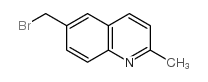 6-溴甲基-2-甲基喹啉结构式