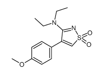 N,N-diethyl-4-(4-methoxyphenyl)-1,1-dioxo-1,2-thiazol-3-amine结构式