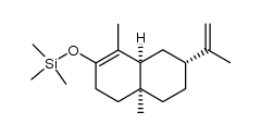 (4aS,7R,8aS)-1,4a-dimethyl-7-isopropenyl-3,4,4a,5,6,7,8,8a-octahydro-2-(trimethylsilyloxy)-naphthalene结构式