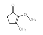 2-Cyclopenten-1-one,2-methoxy-3-methyl-结构式