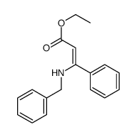 ethyl 3-(benzylamino)-3-phenylprop-2-enoate结构式