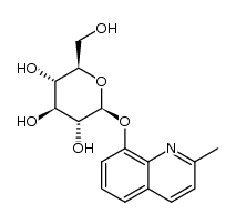 2-methyl-8-quinolinyl-β-D-glucopyranoside结构式