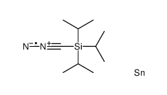 [diazo(trimethylstannyl)methyl]-tri(propan-2-yl)silane结构式