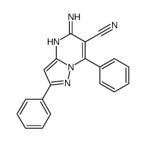 5-amino-2,7-diphenylpyrazolo[1,5-a]pyrimidine-6-carbonitrile结构式