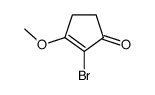 2-溴-3-甲氧基环戊-2-烯酮结构式