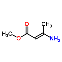 3-氨基巴豆酸甲酯结构式