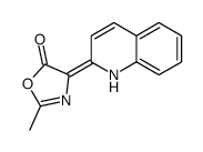 2-methyl-4-(1H-quinolin-2-ylidene)-1,3-oxazol-5-one结构式