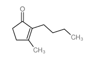 2-丁基-3-甲基环-2-戊酮结构式