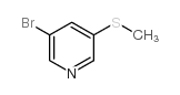 3-溴-5-(甲硫基)砒啶结构式