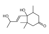 4-hydroxy-4-(3-hydroxybut-1-enyl)-3,3,5-trimethylcyclohexan-1-one结构式