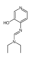 N,N-diethyl-N'-(3-hydroxypyridin-4-yl)methanimidamide结构式