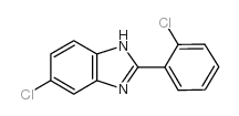 5-氯-2-(2-氯苯基)-1H-苯并咪唑结构式