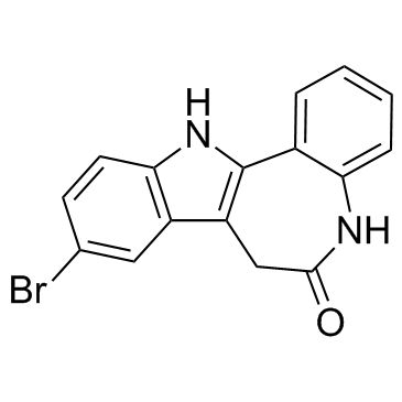 9-溴-7,12-二氢吲哚并[3,2-d][1]苯并氮杂卓-6(5H)-酮结构式