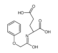 (2S)-2-[(2-phenoxyacetyl)amino]pentanedioic acid结构式