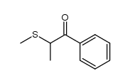 2-(methylthio)-1-phenyl-1-propanone结构式