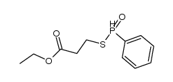 ethyl 3-((phenylhydrophosphoryl)thio)propanoate结构式