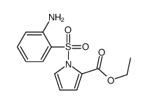 1H-Pyrrole-2-carboxylic acid, 1-[(2-aminophenyl)sulfonyl]-, ethyl este r结构式