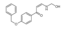 3-(hydroxymethylamino)-1-(4-phenylmethoxyphenyl)prop-2-en-1-one结构式