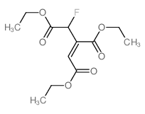 1,2,3-triethyl (E)-3-fluoroprop-1-ene-1,2,3-tricarboxylate结构式