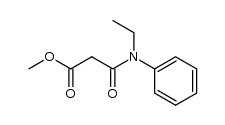 methyl 3-(N-ethyl-N-phenylamino)-3-oxopropionate结构式