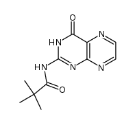 2-pivaloylaminopteridin-4(3H)-one结构式
